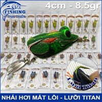 Mồi Giả Câu Cá Lóc Nhái Hơi Mắt Lồi Lưỡi Titan Thái Lan Siêu Nhạy Cá 4cm 8.5gr