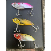 Mồi giả câu lure - Combo 3 con cá sắt - Lưỡi câu BKK cao cấp - MC 02 - 3 con cá sắt  10g