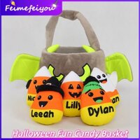 Mới Giỏ Đựng Kẹo halloween Hình Trái Bí Ngô Dơi Nhồi Bông Đáng Yêu