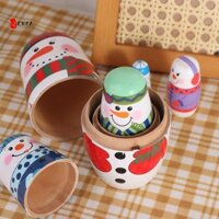 Mới GIỚI HẠN Xmas Matryoshka Búp Bê Gỗ Giáng Sinh Dễ Thương