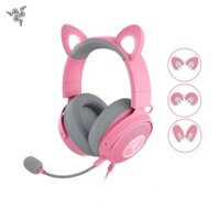 Mới, hàng chính hãng Tai nghe chơi Game Razer Kraken Kitty V2 Pro - Hồng Quartz