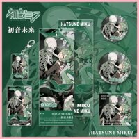 Mới Hatsune Miku Hatsune Miku Game Hàng Hóa Móc Khóa Thanh Laser Vé Bưu Thiếp Photocard Bộ Kết Hợp Quà Tặng Bộ Sưu Tập