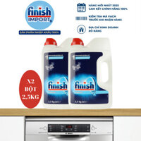 [Mới - Hỏa Tốc HCM] COMBO 2 Hộp bột rửa chén Finish Classic 2.5Kg - Hương Chanh - Chính hãng