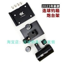 Mới Hộp Câu Phụ Kiện Giá Tháp pháo Chèn Hợp Kim Nhôm Tháp pháo Ghế Hộp Câu Cá Chống Mất Vít