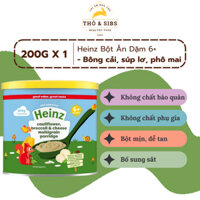 [Mới HSD: T11/2025]Bột ăn dặm Ngũ Cốc, Súp Lơ, Bông Cải Và Phô Mai HEINZ Anh 200g