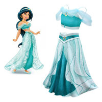 Mới Jasmine Công Chúa Váy Phù Hợp Với Trẻ Em Cosplay Quần Áo Aladdin Hoạt Hình Ngoại Vi Trang Phục Dễ Thương