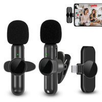 Mới K9 Không Dây Lavalier Micro Âm Thanh Ghi Video Mini Mic Cho iPhone iPad Android Laptop Chơi Game Trực Tiếp Điện Thoại Di Động Mic