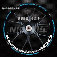 Mới Kawasaki Ninja Ninja ninja400 250 650 Bánh Xe Decal Chống Nước Phản Quang Bánh Xe Dán Bánh Xe Hoa