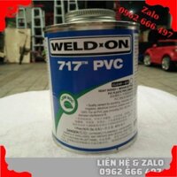 [Mới]- Keo dán ống PVC Weld on 717, Màu xám , màu trong , đóng gói 473ml và 946ml