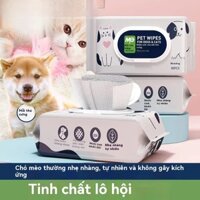 Mỗi Khăn Lau Cho Thú Cưng Cho Chó Không Rây Nhẹ Nhàng Làm Sạch Kháng Khuẩn Khử Mùi Lau Fart Tắm Cực Dày Di Động