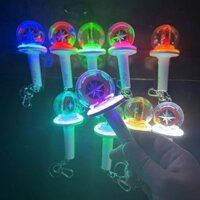 Mới Kpop Thần Tượng Đi Lạc Trẻ Em Mini Lightstick Móc Khóa Nâng Cấp Lên 9 Màu Phiên Bản SKZ Phát Sáng Dính Móc Khóa Mặt Dây Chuyền Người Hâm Mộ STAY Quà Tặng