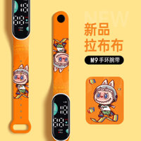 Mới Labubububupu In Dây Đeo M9LED Đồng Hồ Điện Tử Hoạt Hình Dễ Thương Vòng Tay Labububububuxung Cảm Ứng Đồng Hồ Điện Tử Chống Thấm Nước