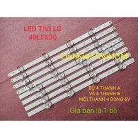 (MỚI) LED TIVI LG 40LF630V 40LF630 40LF632 LG Inotek DRT 3.0 40'' A B Type Rev. 1.2 MỚI 100% BỘ 4 THANH GỒM 4 "A"+4 "B"