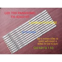 (MỚI) LED TIVI PANASONIC 42A410 42A400 MỚI 100% BỘ 5 THANH DÀI GỒM 10 KHÚC NỐI LẠI MỖI KHÚC 4 BÓNG 3V DÀI 42,5cm