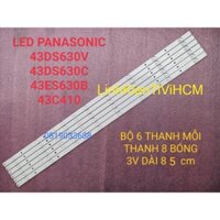 (MỚI) LED TIVI PANASONIC 43DS630V 43DS600V 43DS630C 43EX630V 43ES500 43ES630B 43C410K 42A400V 42C410V  MỚI 100%