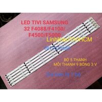 (MỚI) LED TIVI SAMSUNG 32F4100 32F4001 32F4500 32F5000 MỚI 100% BỘ 5 THANH MỖI THANH 9 BÓNG 3V