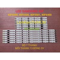 (MỚI) LED TIVI SAMSUNG 40F5000 40F5100 40F5501 40F5500 40F6400 2013SVS40F R5 L8 REV1.9 MỚI 100% BỘ 7 THANH 13 BÓNG