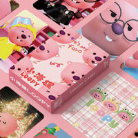 Mới LOOPY Little Beaver Laser Photo Card 55 Dễ Thương Ruby Kapibara Ngoại Vi Độ Nét Cao 3 inch LOMO Card