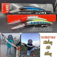 Mồi lure Ghềnh Nobey160 câu cá Nhồng,cá Thu - Mồi giả 16cm/20gram