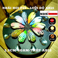 Mồi lure NHÁI HƠI F35 lưỡi độ AR15, mồi giả câu cá lóc 3.5cm-8gam-action Lửng/ Chìm