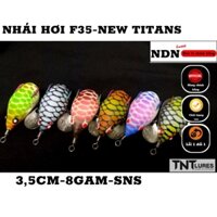 Mồi lure NHÁI HƠI F35 TNT Lure , mồi giả câu cá lóc 3.5cm-8gam-action chìm NEWS TITAN