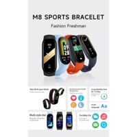 Mới M8 Vòng Tay Thông Minh Tập Thể Dục Nhịp Tim Huyết Áp Ngủ Máy Đo Bước Theo Dõi Sức Khỏe Thông Tin Vòng Tay Điện Tử Thời Tiết Chữ Thập M8