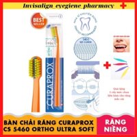 [Mới-MẮC CÀI] Bàn chải răng niềng chỉnh nha có rảnh giữa đi sát răng & mắc cài, nên mua sạch THUỴ SĨ CURAPROX 5460 ortho