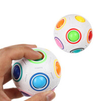 [Mới] Magic Rainbow Puzzle Ball Cube Speed Ball Fun Stress Reliever Fidget Ball Toy Đồ chơi nhồi bông Giáng sinh cho trẻ em và người lớn
