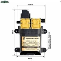 [MỚI] Máy bơm đôi SINLEADER-SUMO- OSAKA tăng áp lực nước mini 12V 120W Lưu lượng 7- 9L/phút .
