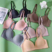Mới Mềm Thoáng Khí Cao Su Cotton Mỏng Quần Lót Nữ Không Dây Đẩy Lên Đẩy Lên Hỗ Trợ Ngực Áo Ngực Có Thể Điều Chỉnh