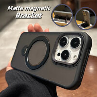 Mới Mờ Đen Samurai fulcrum Dành Cho iPhone 15 Pro Max Giá Đỡ Xoay Từ Tính iPhone 14 13 12 11 Pro Max Vỏ Bảo Vệ Tản Nhiệt Chống Sốc Có Nắp Ống Kính