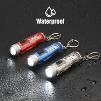 Mới Móc Khóa Đèn Pin Mini Ánh Sáng Tím / Đỏ / Xanh Dương Có Nút Hít Nam Châm Làm