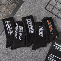 Mới * Mới * Ống hút-
 10 Đôi Vớ Nam Thể Thao Học Sinh ins Ống Vừa Trắng Khử Mùi Tất Bóng Rổ Thu Đông Nam Cao Ống Tất