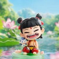 Mới Nezha 2 Trẻ em ma thuật Dây chuyền Naohai Bánh sen Ao Bing Bánh vụn trang trí phẳng 2D Đế NI2T