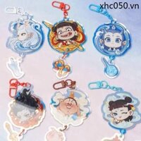 Mới Nezha Báo Động Chuông Biển Móc Khóa Anime Trang Trí Acrylic Phần Thưởng Học Sinh Tiểu Học Tặng Học Sinh Túi Nhỏ Mặt Dây Chuyền