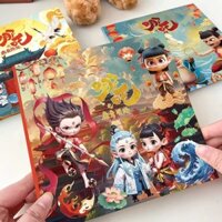 Mới Nezha Từ Yên Sách Trẻ Em Handmade Tự Làm Cắt Miếng Dán Hoạt Hình Trẻ Em Từ Tính Đồ Chơi Giáo Dục