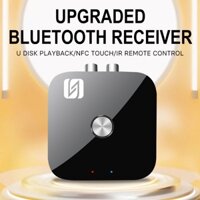 Mới NFC Bluetooth 5.3 Thu Xe Hơi NFC Stereo AUX 3.5 Mm Jack RCA Quang Bluetooth Âm Thanh Không Dây Bộ Chuyển Đổi TV Không Dây Xe Bộ