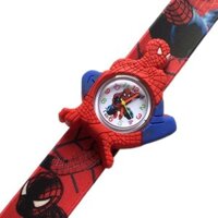 Mới Người Nhện Hoạt Hình Họa Tiết Dây Đeo Paiping Đồng Hồ Pop Ring Đồng Hồ Trẻ Em Hoạt Hình Sinh Viên Đồng Hồ Điện Tử