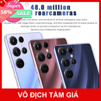 mới nguyên bản 6.9 inch Điện thoại di động Hỗ trợ 2 minh SIM giá rẻ chơi game Android 5G S22 Ultra Pro COD