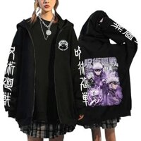 [Mới nhất 2024_hàng đẹp giá rẻ] BTS áo khoác nỉ Anime Jujutsu Kaisen, áo hoodie zip nỉ nam nữ mặc fom cực đẹp