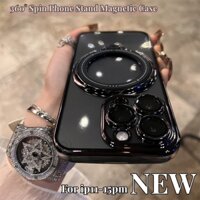 Mới Nhất 360 Độ Mới Nhất 360 Độ° Ốp Điện Thoại Silicon Có Giá Đỡ Từ Tính Bảo Vệ camera Cho iphone 15 14 13 12 11 pro max 14 15 plus Sự Bảo Vệ