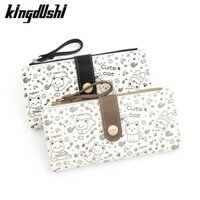 Mới Nhật Bản Dễ Thương Mèo Con Cô Gái Ví Dài Thẻ Học Sinh Dây Kéo Ví Đựng Tiền Xu Ví Nữ