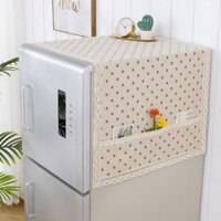Mới nhất Thiết bị gia dụng đơn giản hiện đại Bìa Tủ lạnh thoáng khí Bìa tủ lạnh đơn/Tủ lạnh đôi