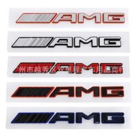 Mới Nhiều Màu AMG logo Phía Sau cốp Sau Biểu Tượng Dán Chữ Cái Sau Cho Xe Mercedes Benz C200 C300 E200 E300 S200 S300 C63 Sửa Đổi Huy Hiệu