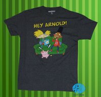 Mới Nickelodeon Hey Arnold Gerald Ghế Dài Vintage Nam Retro Áo Thun