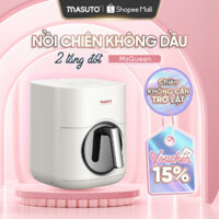 mới Nồi chiên không dầu Masuto MSQueen 6L màn hình cảm ứng đốt 2 tầng đối lưu không cần trở lật