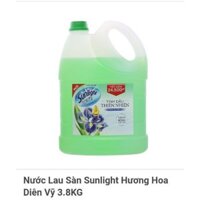 (MỚI) Nước Lau Sàn Sunlight  3.8kg 3.8 kgSạch Bóng Vượt Trội Hương Hoa Diên Vỹ