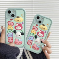 Mới Ốp Điện Thoại silicone Mềm In Hình hello kitty / melody / Cún Hoạt Hình Ba Chiều Cho iphone15 14 13 12 11 pro max