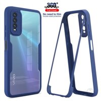 [mới] Ốp lưng trong suốt bảo vệ toàn diện 360 độ cho vivo y20 y20s y20i y12a y12s v23 5g v2029 ốp lưng silicon chống va đập với phim màn hình phía trước