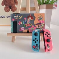 Mới Ốp Máy Chơi Game Cầm Tay Vải Denim Chống Rơi Hình Cậu Bé Bút Chì Cho Nintendo Switch V2 V1 OLED NS 2023